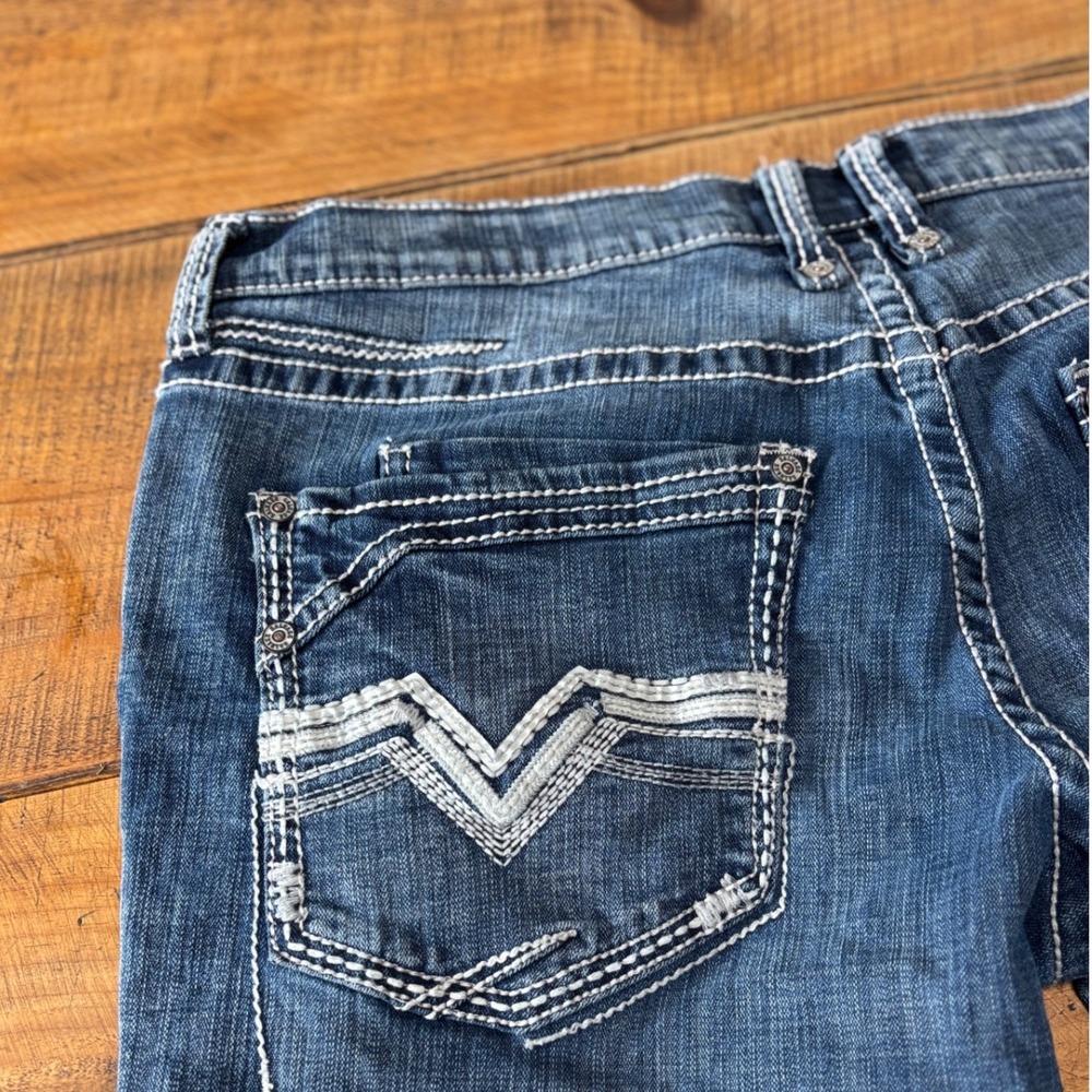 Salvage Mens Mayhem Straight Regular Fit Blue Denim Jeans Size 36 Short - Picture 11 of 11